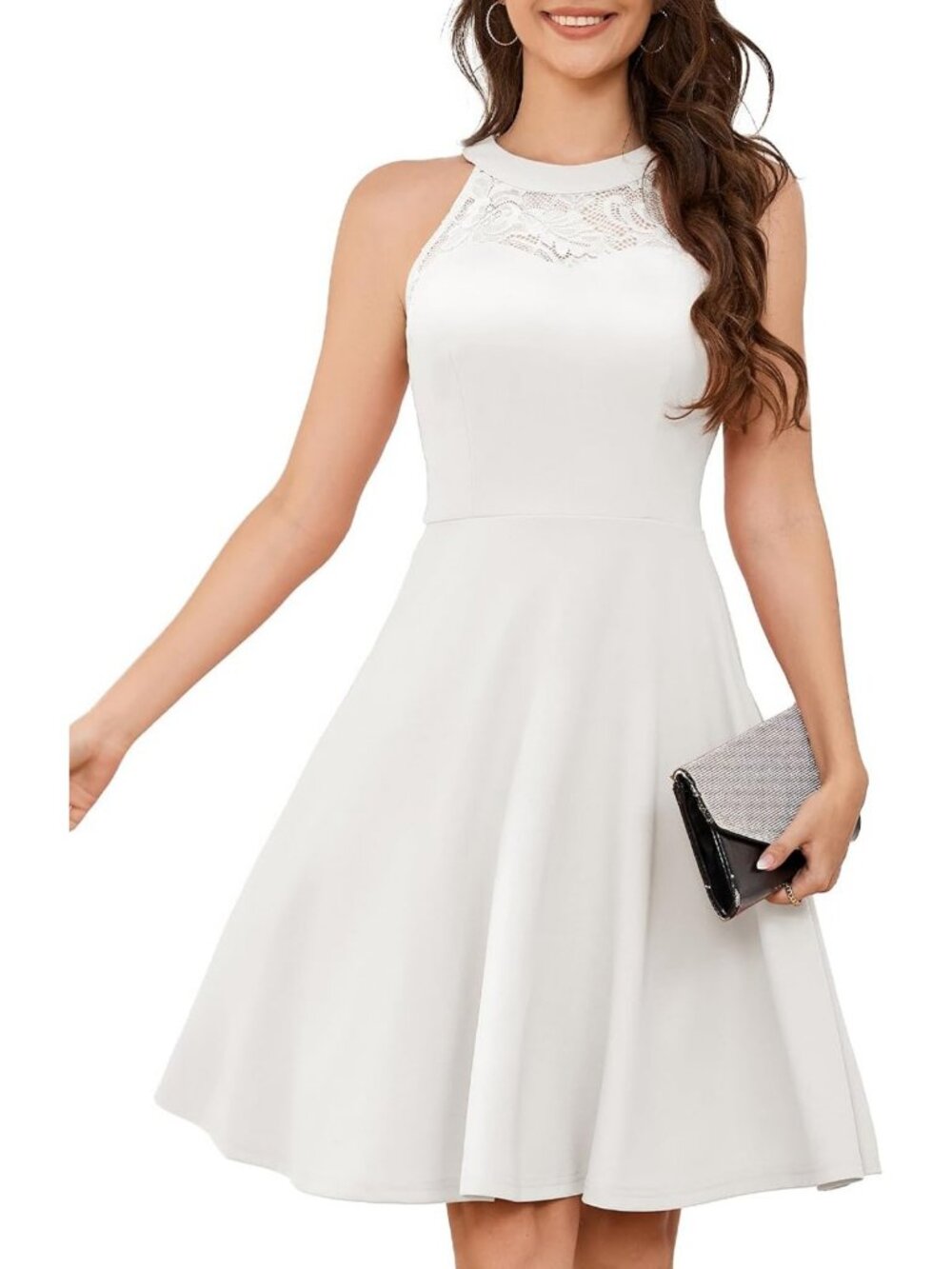 Chic Halter Cocktail Dress for Teens | Short Prom & Homecoming Dress